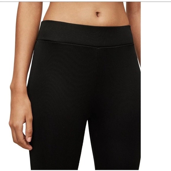 AllSaints Black High-Rise Leggings with stirrup - Picture 2 of 6